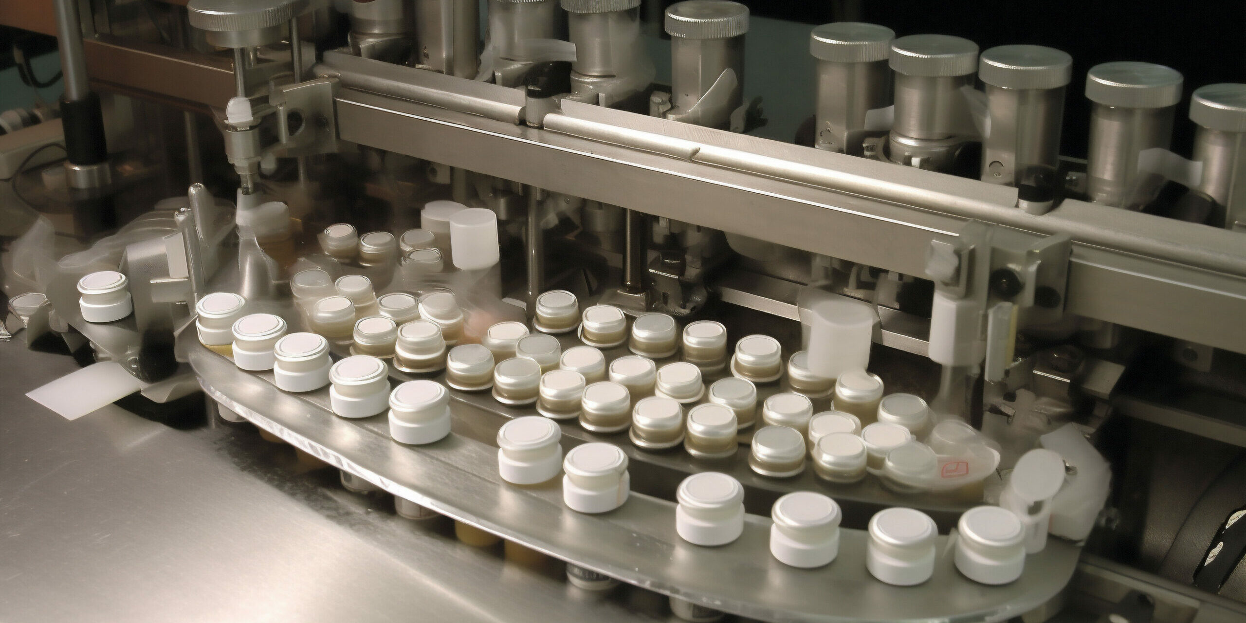 Machine Factory Technology Cosmetic Line Equipment Industry Production Beauty Industrial. Generative Ai.