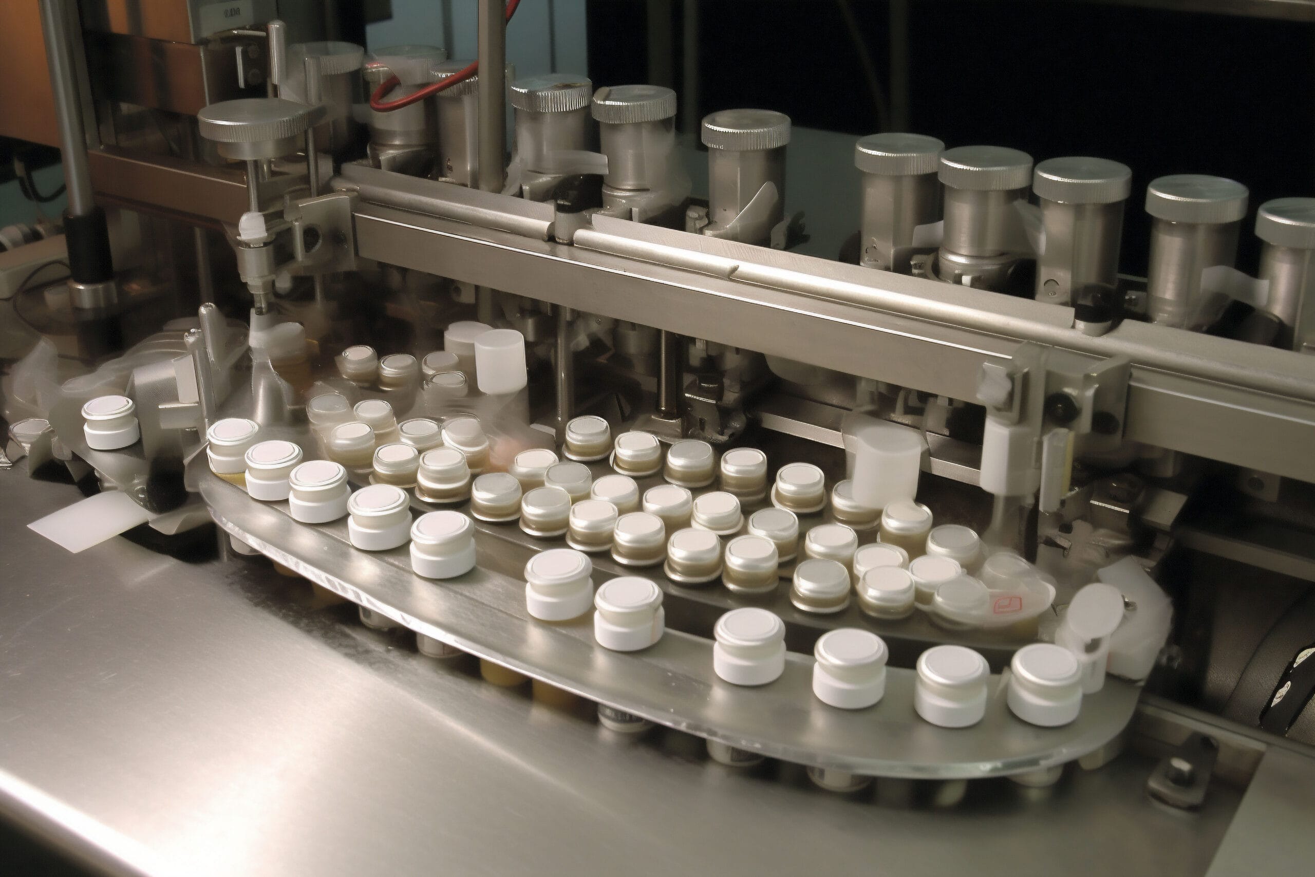 Machine Factory Technology Cosmetic Line Equipment Industry Production Beauty Industrial. Generative Ai.