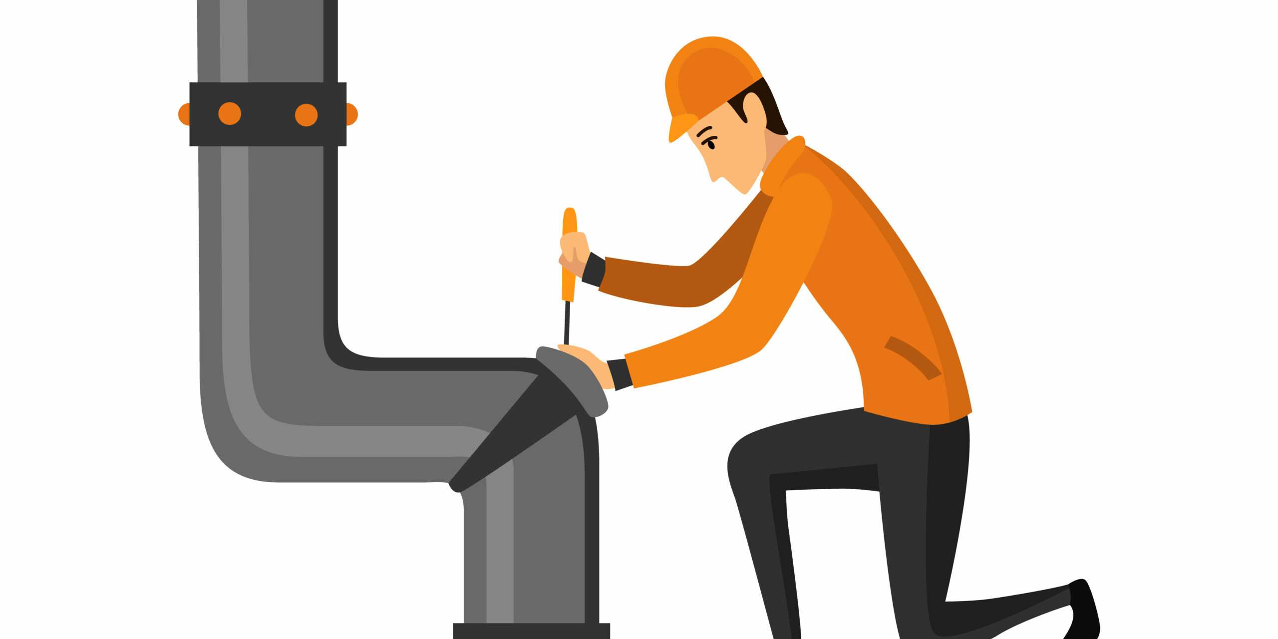 Oil Petroleum Industry. Engineer Or Oilman In Professional Work Process Isolated. Repair Extraction Or Transportation Oil And Petrol On Flat Cartoon Icon. Isolated Vector Illustration