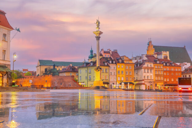 Old town in Warsaw, cityscape of Poland Old Town In Warsaw, Cityscape Of Poland