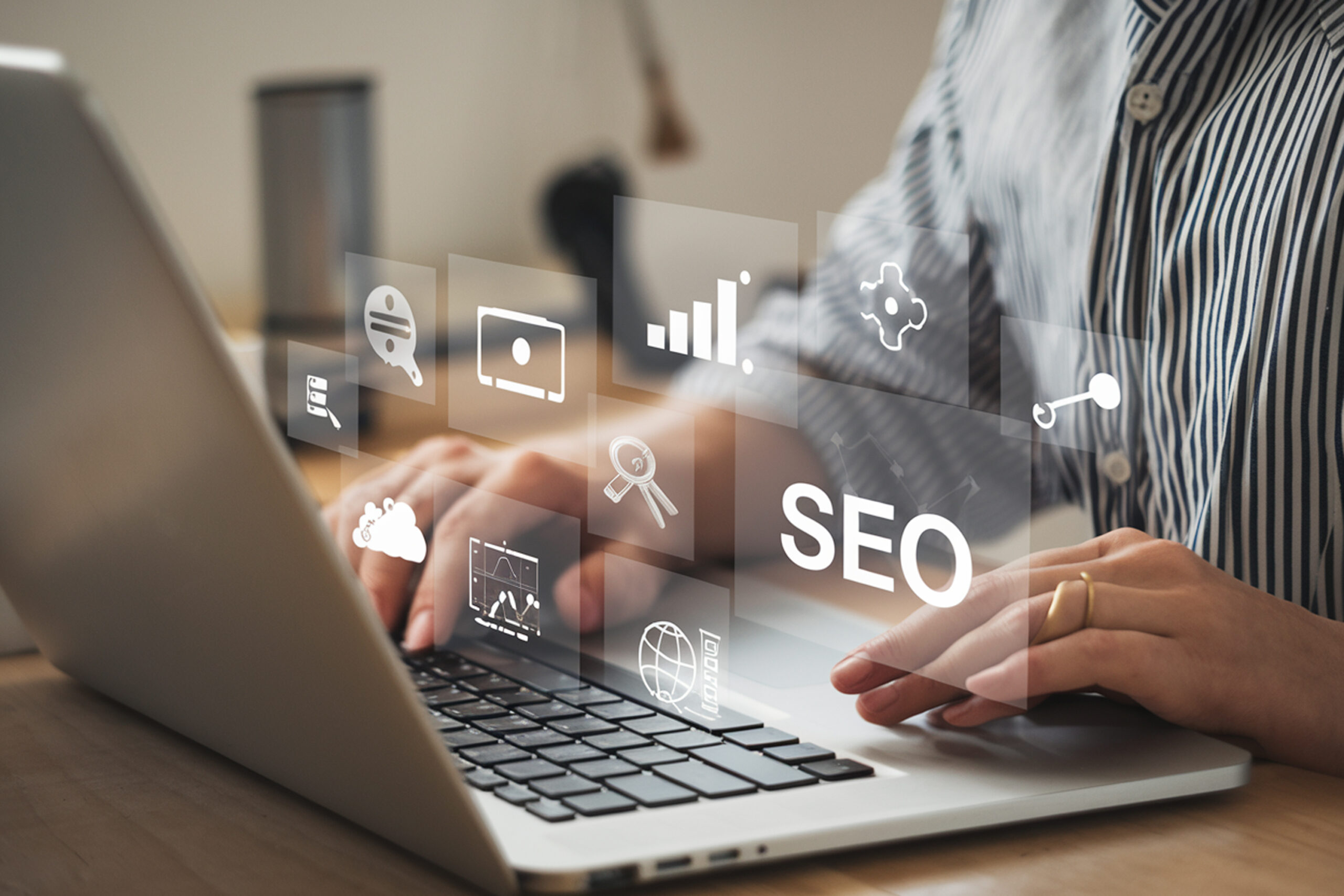 seo-search-engine-optimization-concept-businessman-touch-ai Seo Search Engine Optimization Concept Businessman Touch Ai